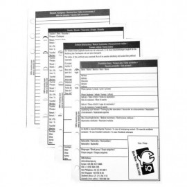 IQ Feuilles de recharge carnet de plongée