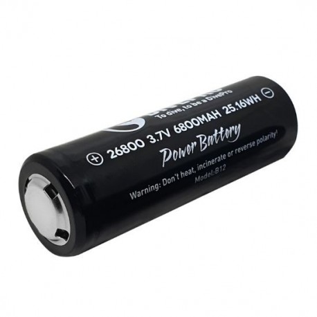 Divepro - Batterie lithium 26800 - B12M / B12A