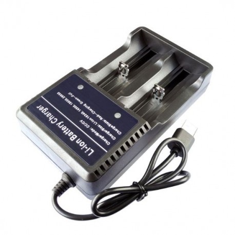 Divepro - Doppeltes Lithium-Ladegerät 18650/26650 - C03