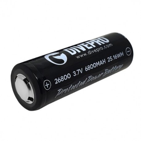 Divepro accu protégé 26800 6800mAh - B09 - charge par USB