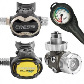 Cressi Atemregler T10-SC Master und octopus MG Balanced Cressi Atemregler T10-SC Master und octopus MG Balanced