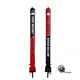 Razor Parachute de palier Noir & Orange 150cm avec reel Razor Parachute de palier Noir & Orange 150cm avec reel