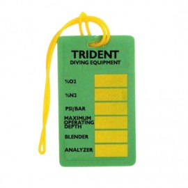 Trident Plaquette mélange de gaz EAN Nitrox Trident Plaquette mélange de gaz EAN Nitrox