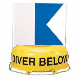 Boje mit Alpha Flagge