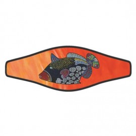 Neoprene Maskenband Clown Tigger Orange