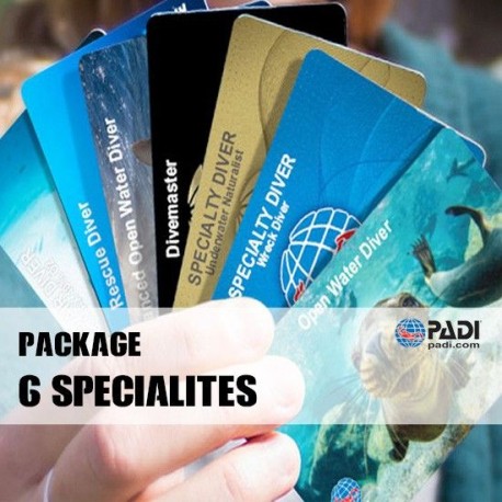 PADI Paket mit 6 Spezialgebieten