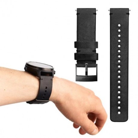 Suunto D5 - bracelet cuir noir