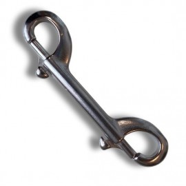 Mousqueton double inox de 120mm