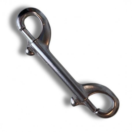 Mousqueton double inox de 120mm