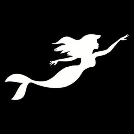 Mermaid Aufkleber 14 cm