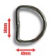 Anneau D-Ring 50 mm
