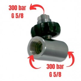 T-Adapter 300 bar G5/8 Aussengewinde auf 2 mal G5/8 Innengewinde