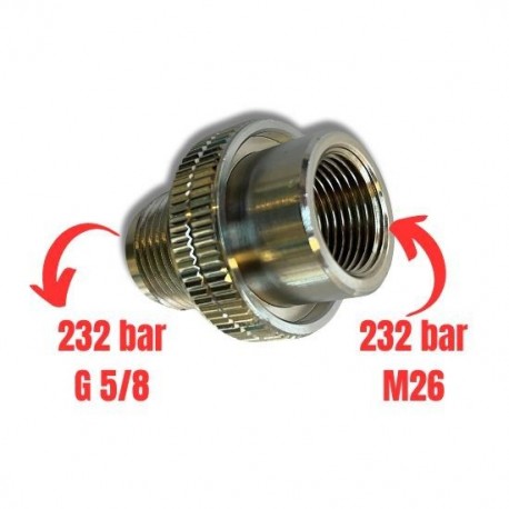 Adaptateur M26 F 232 b - G 5/8 M 232 b