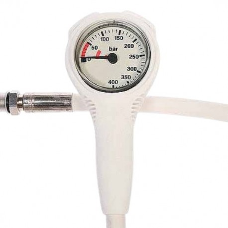 Manomètre Slimline 400 bar blanc