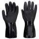 Schwarze PVC-Trockenhandschuhe
