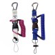 Bersub Spiralkabel mit Inox Karabiner