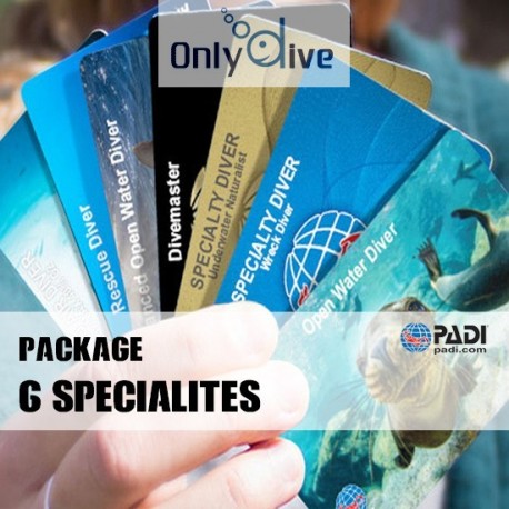 PADI Paket mit 6 Spezialgebieten