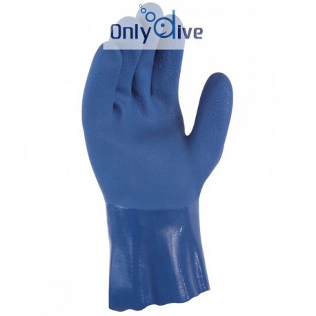 Blaue Trockenhandschuhe