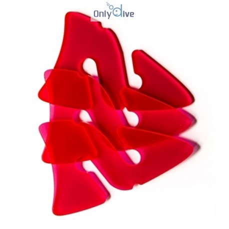 Razor Flèches spéléo - rouge transparent (3 pièces)
