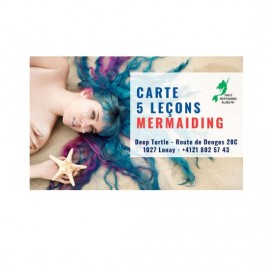 Carte entraînements Mermaid - Sirène