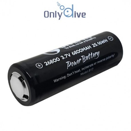 Divepro - Batterie lithium 26800 - B12M / B12A