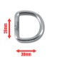 Best Divers Anneau D-Ring 25 mm