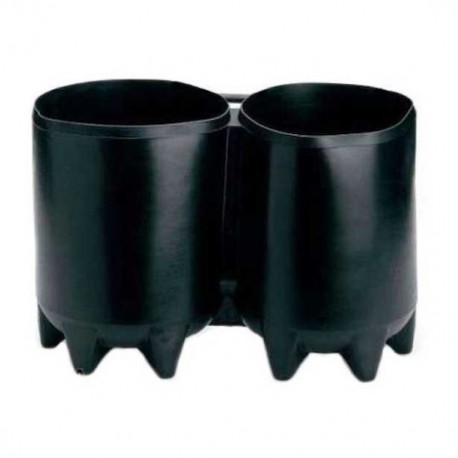 Socle pour bi-bouteilles 8 court, 10-12 litres