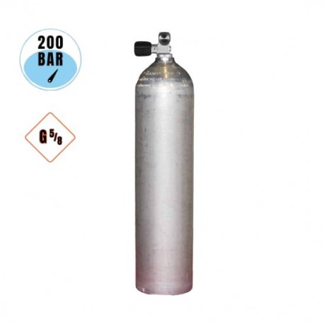 Tauchflasche 7L Alu 200 Bar mit Monoventil G5/8